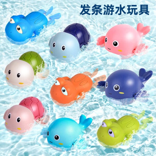 Baby Swimming and Playing Toy